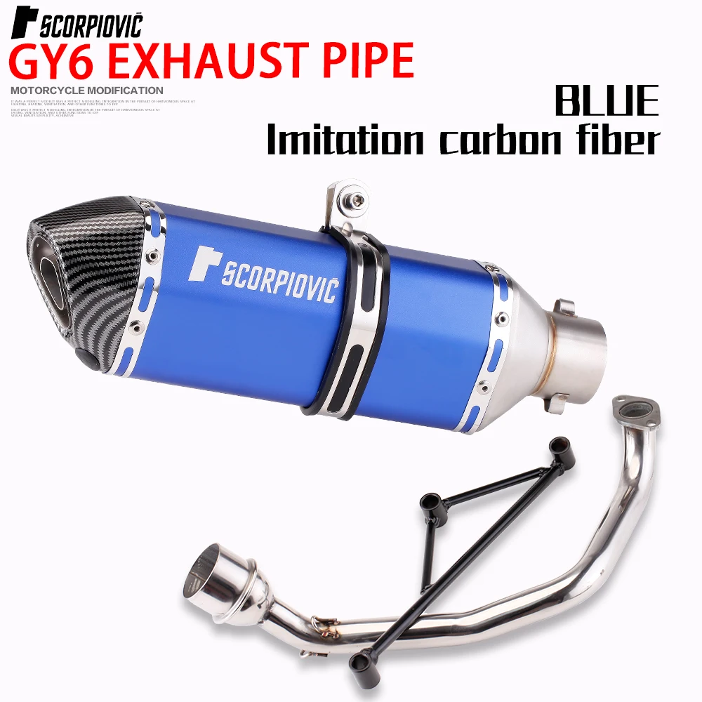 Escape Yamaha GY6 alto rendimiento para tubo de salida delantero - imagen 4