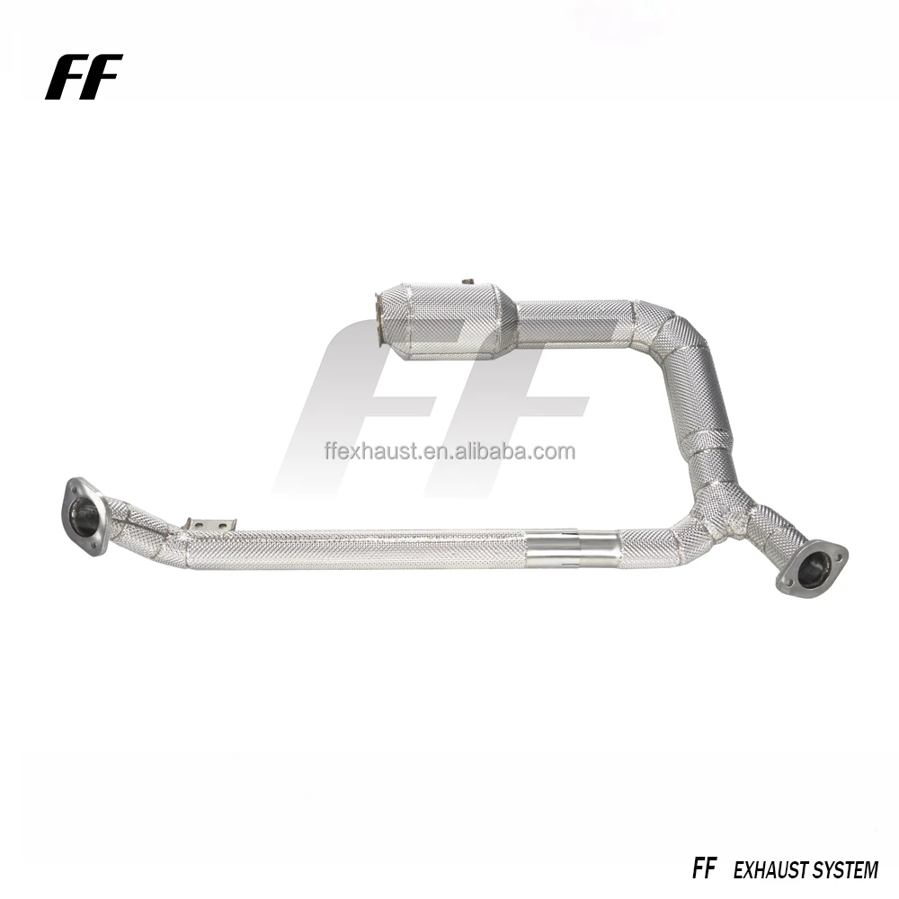 Tubo de escape de rendimiento para Porsche 718 Cayman /Boxster 2.0T 2.5T con tubo de bajada de protección térmica - imagen 2