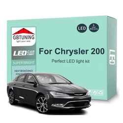 Bombillas LED interiores CANBUS UDS para Chrysler 200 2015-2017