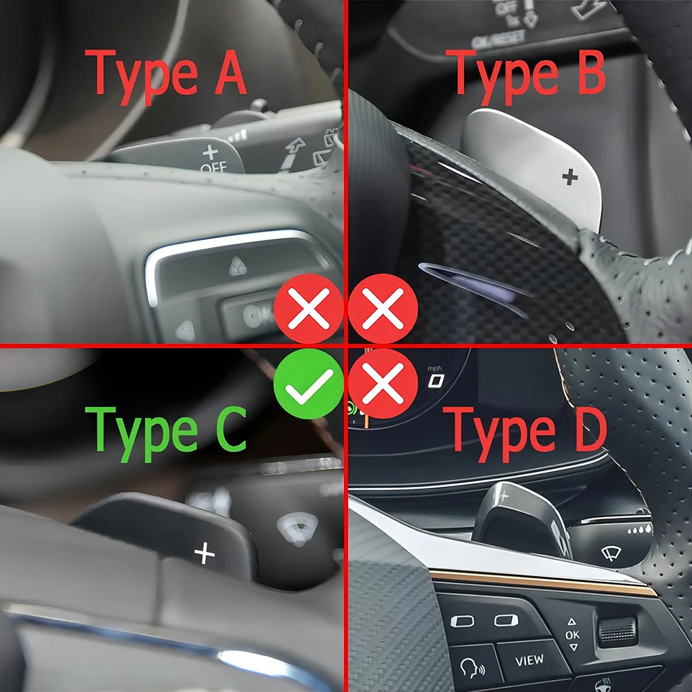 Par de extensiones de cambio DSG para volante