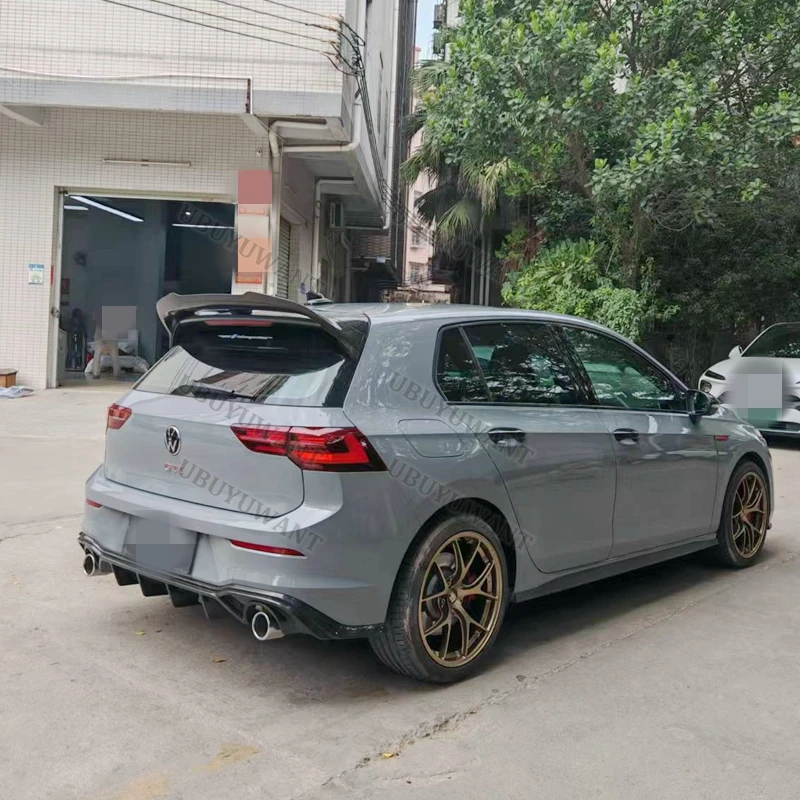 Nuevo diseño 2020 hacia arriba para Volkswagen VW Golf 8 MK8 VIII GTI GTD GTE alerón de fibra de carbono REAL techo de ventana trasera - imagen 4