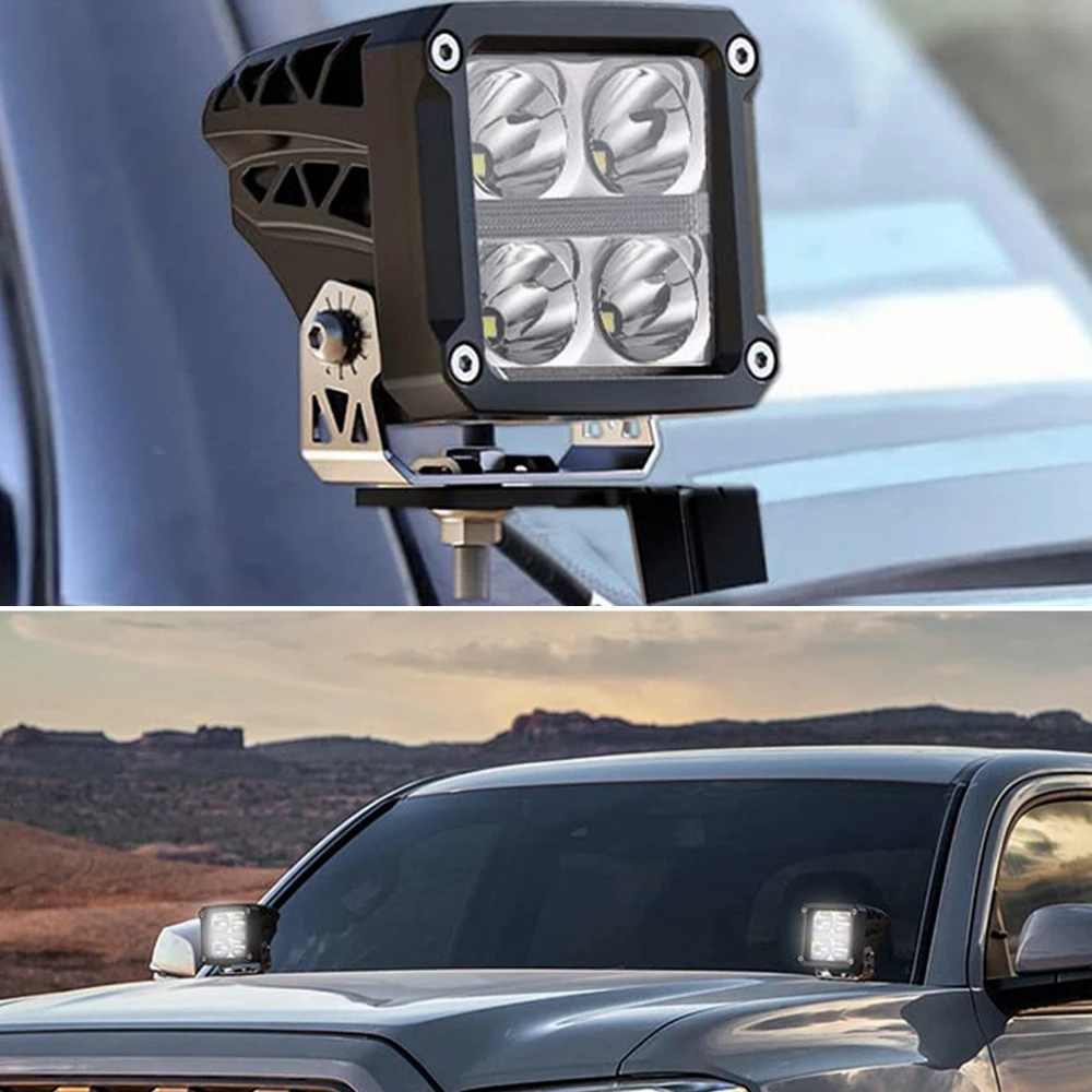 Soporte con bisagra para luz LED en capó Toyota Tacoma 2016-2021 - imagen 3