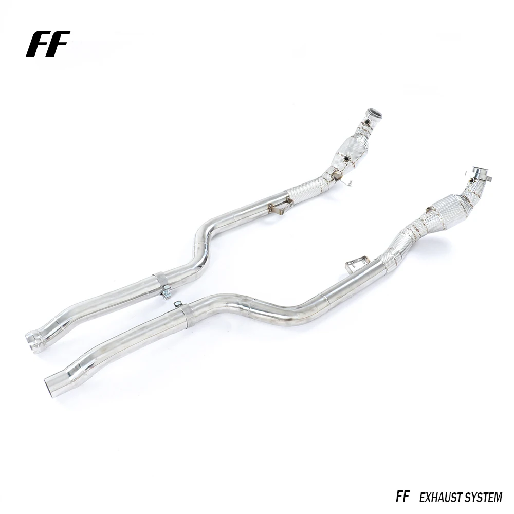 Tubo de escape para Mercedes-Benz CLS63 AMG - Tubo de bajada sin gato de acero inoxidable - imagen 3