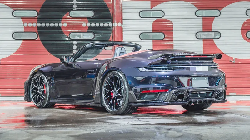 Alerón difusor trasero fibra de carbono Porsche 911 992 Turbo S - imagen 2