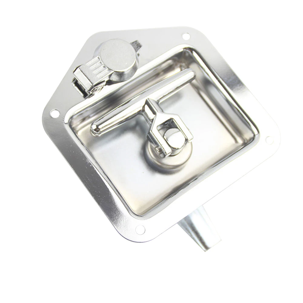 Puerta remolque plegable acero inoxidable con cerradura T para camper - imagen 5