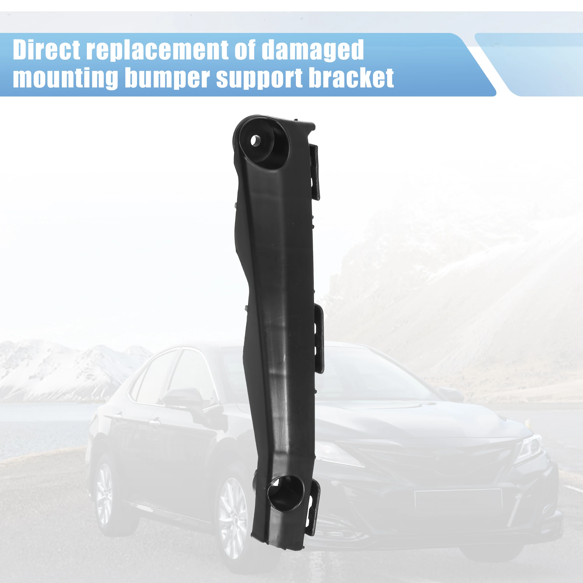 UXCELL 1Pcs Front Left Bumper Bracket for Toyota Camry 2.5L 5253606120 Plastic Black - imagen 5