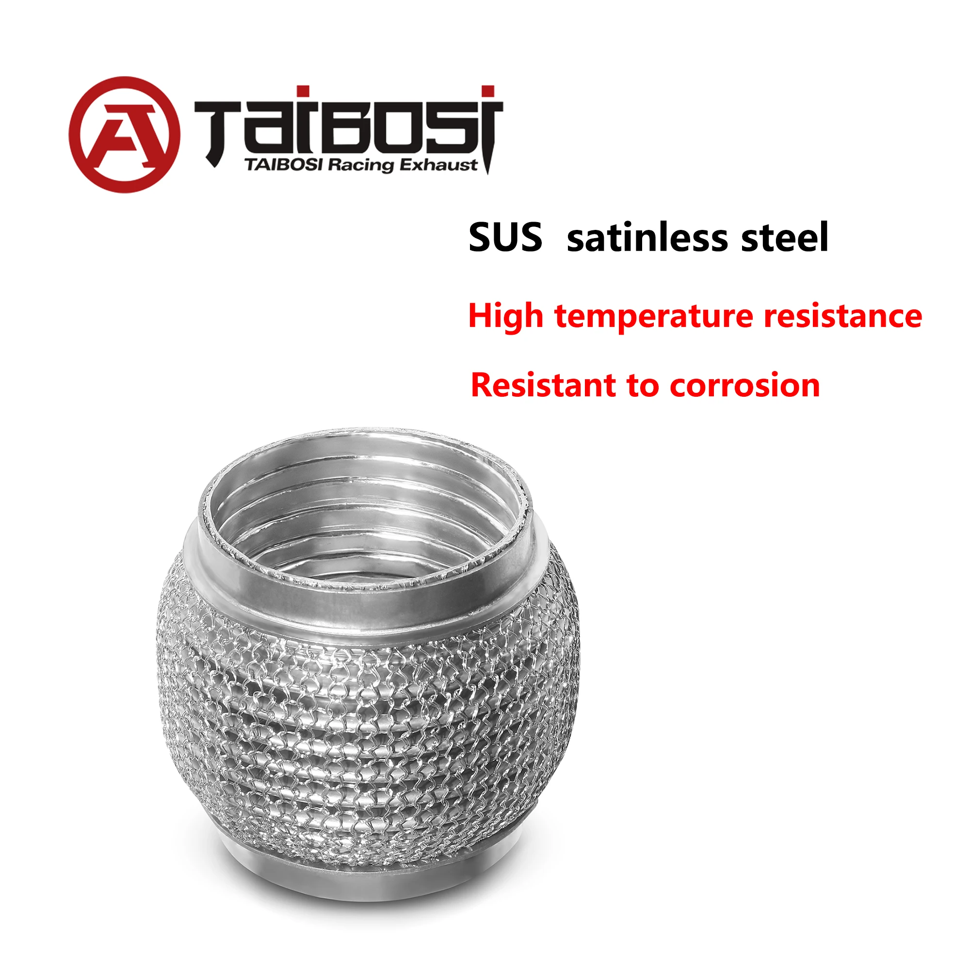 Taibosi tubo flexible de escape acero inoxidable 51-63-76 mm