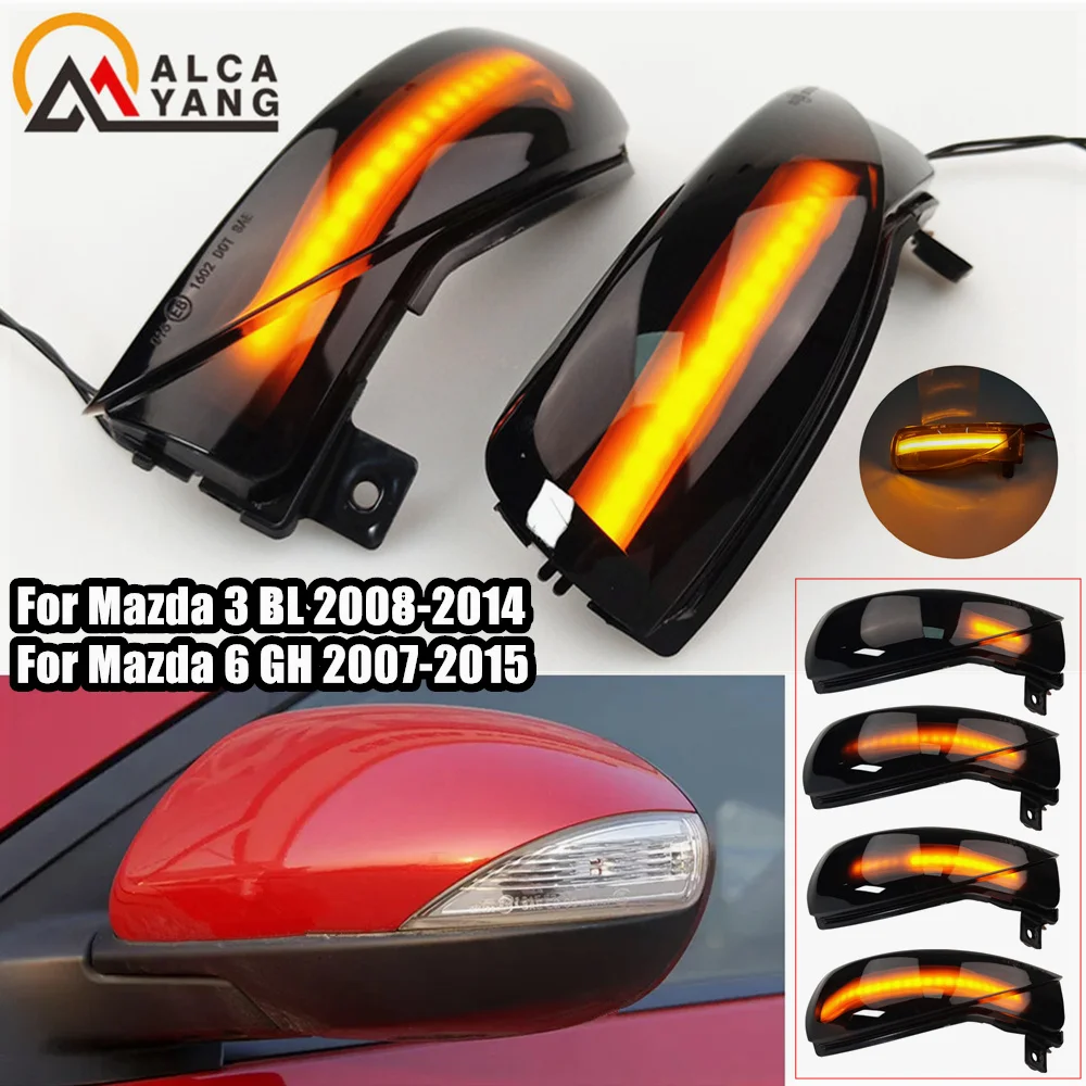 Intermitentes dinámicos LED de retrovisor para Mazda 3 BL y Mazda 6 GH - imagen 2
