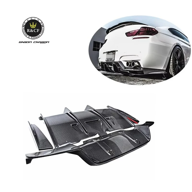 Difusor trasero de fibra de carbono estilo PSM para BMW M6 F06/F12/F13