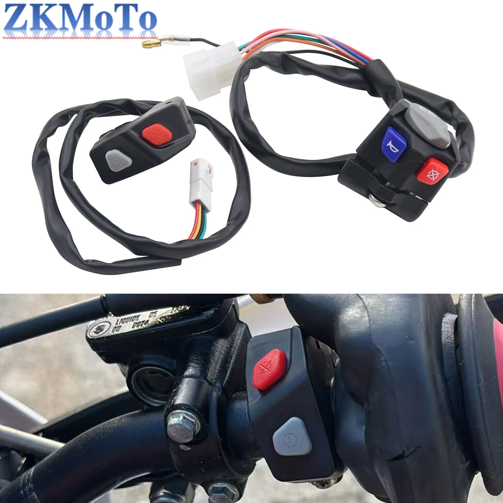 Interruptor de luces y claxon para KTM EXC, XC, XC-W y SXF
