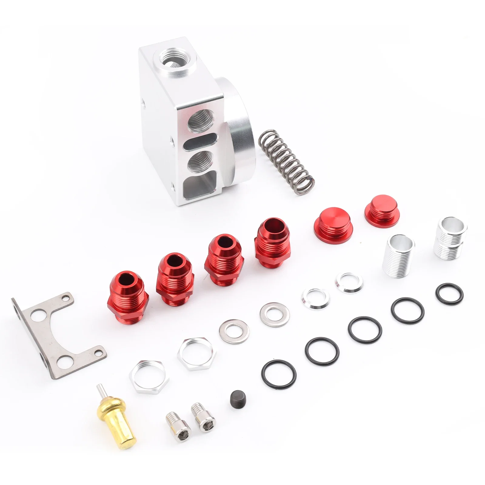 AN10 Kit reubicación filtro aceite adaptador placa sándwich universal - imagen 3
