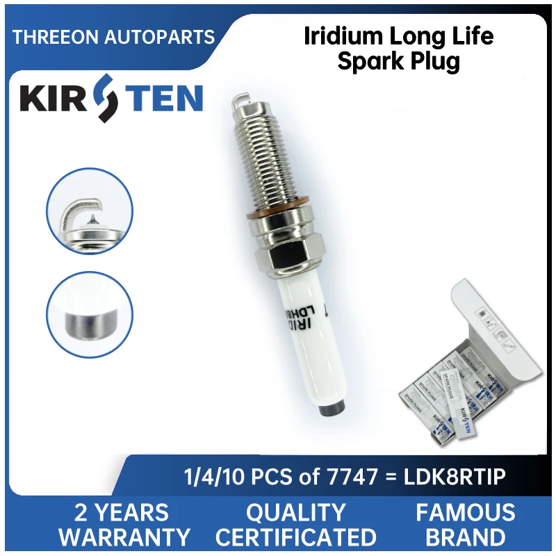 Bujía de iridio KIRSTIN LDK8RTIP para Changan motor Bluecore