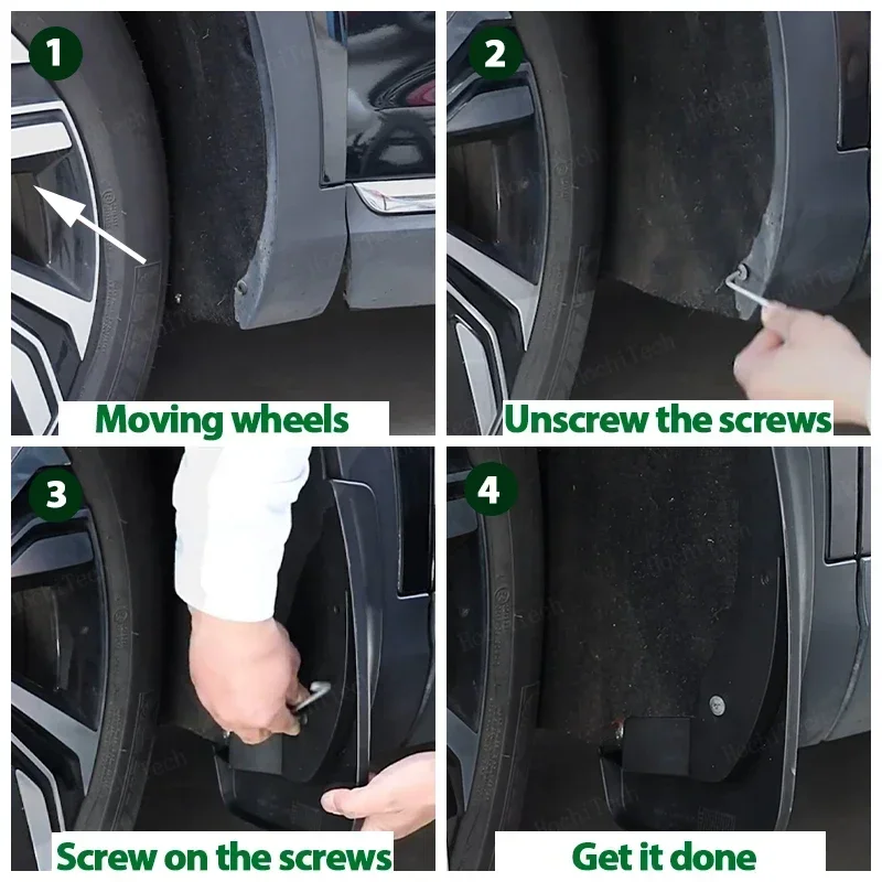 Para Chery Jetour Dashing 2023 2024 guardabarros 4x guardabarros moldeados para coche guardabarros delanteros y traseros estilo - imagen 4