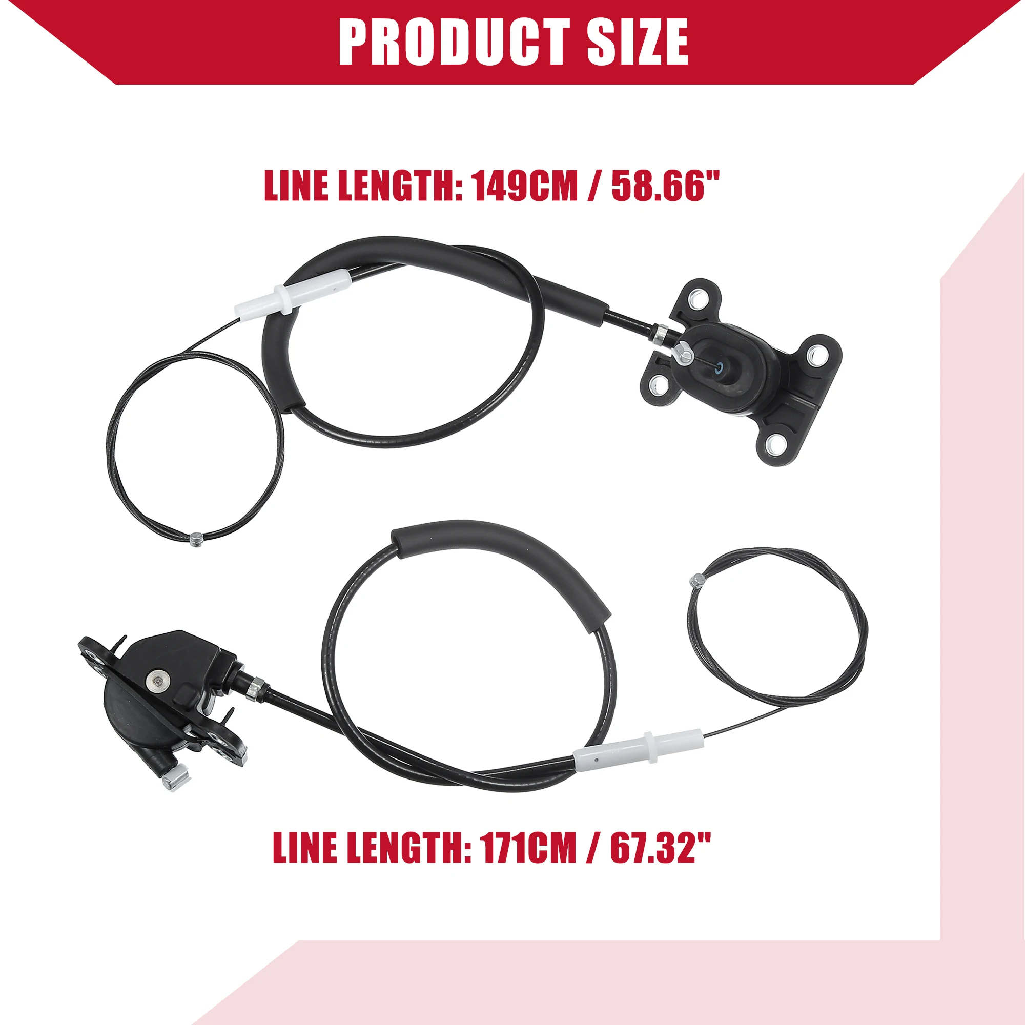 X Autohaux Cables de puerta corredera derecha Honda Odyssey 2005-2010 - imagen 4