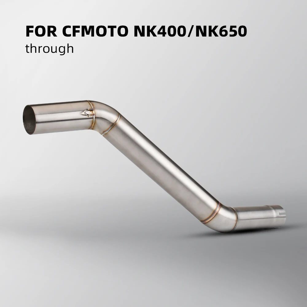 Tubo intermedio de escape inox para CFMOTO NK400 y 650NK - imagen 3