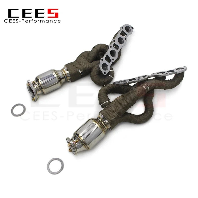 Cees Colector escape Lexus IS F 5.0 acero inoxidable con bajante - imagen 2