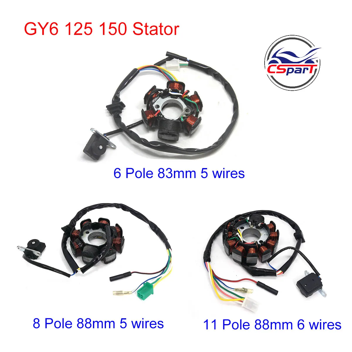 Estator Magneto GY6 para Scooter 125-150cc 152QMI 157QMJ