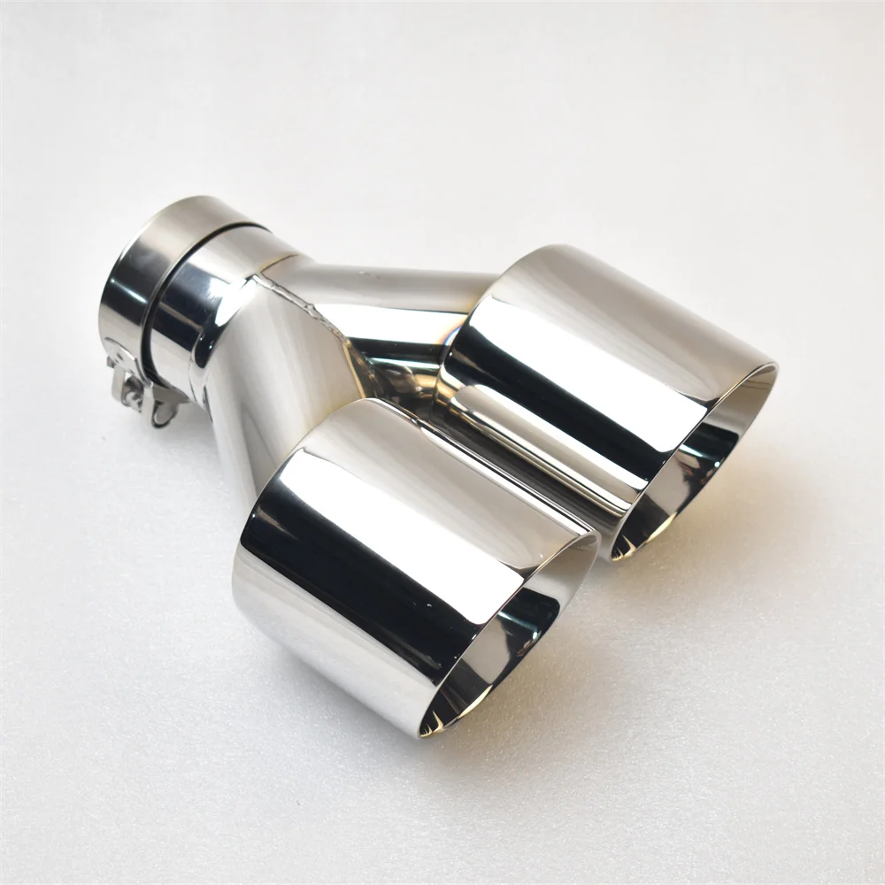 Punta de escape SebringDual 2,5/3,5 pulgadas acero 304 pulido 1,2 mm