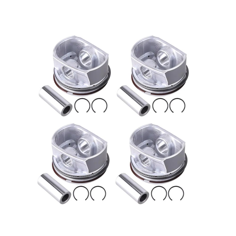 Piezas de motor, 4 Uds., pistones con juego de anillos aptos para 1,6 T para BMW Mini Cooper Clubman S JCW R55 R56 R57 N14B16A 1,6 T l4 GAS 11257566019 - imagen 3