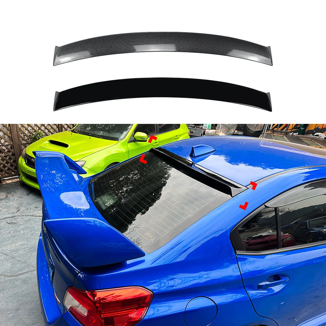 Alerón negro carbono para la ventana trasera del Subaru WRX STI VA