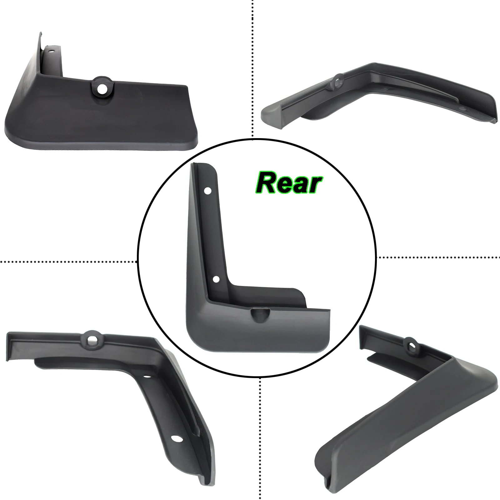 Juego de guardabarros moldeados para coche, protectores contra salpicaduras para KIA K5 Optima DL3 2020 2021, Protector de cubierta protectora de barro para rueda delantera y trasera - imagen 4