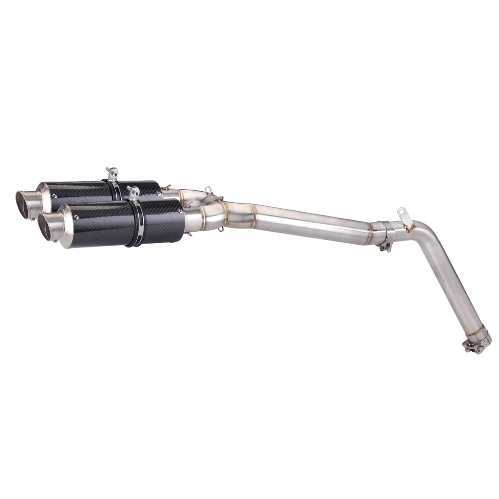 Tubo escape doble salida 51mm – Yamaha FZ6 FZ6N FZ6S 2004-2009 - imagen 5