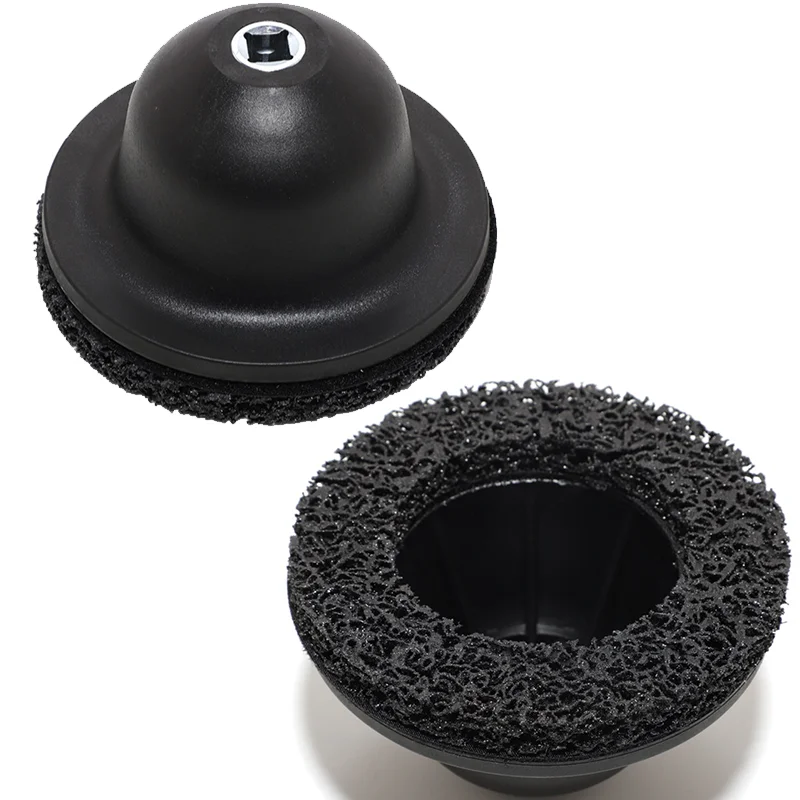 Cepillo limpiabujes de rueda 150 mm para taladro - imagen 5
