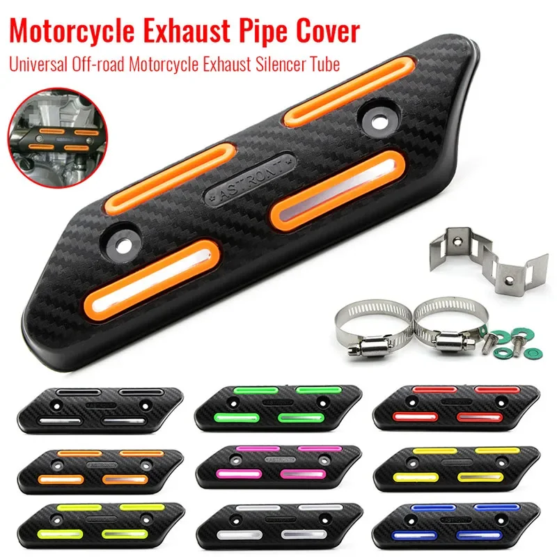 Protector térmico silenciador escape moto universal 25-51mm - imagen 2