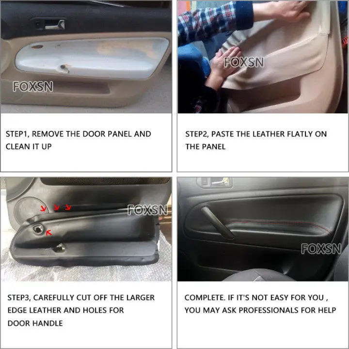 Funda de reposabrazos de cuero para VW Passat B5 1998-2005 4 puertas - imagen 5