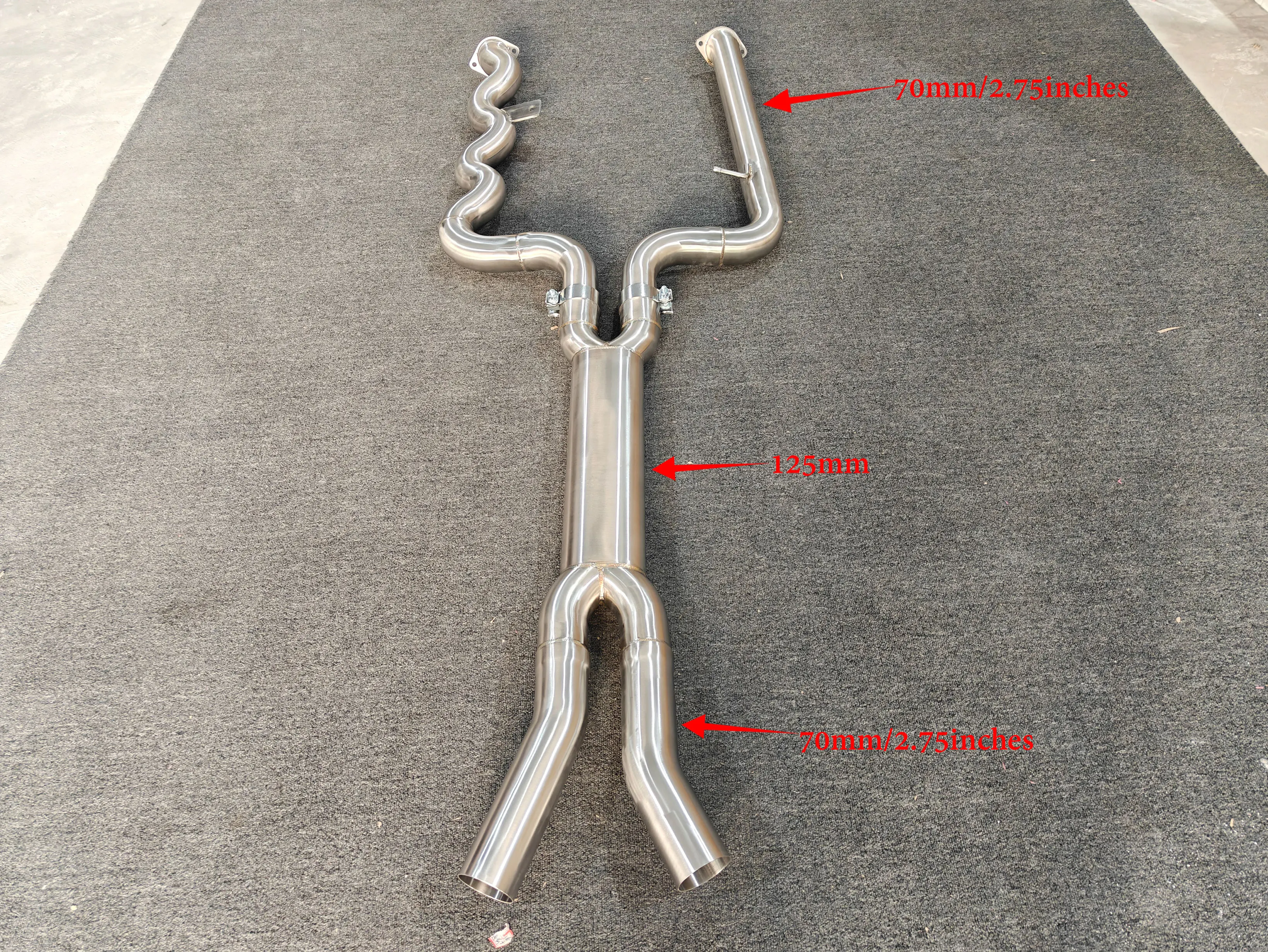 CBNT Tubo intermedio de alto flujo BMW M3/M4 G80/G82 S58 - imagen 2