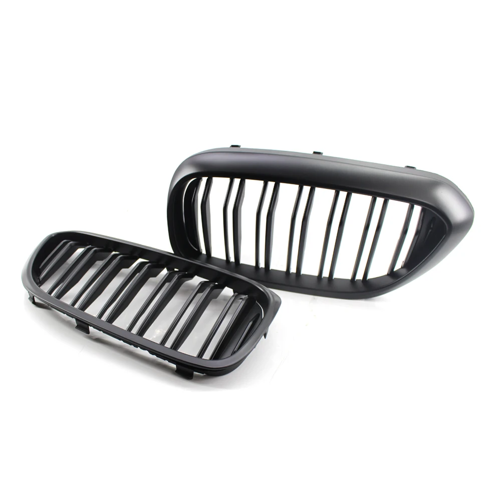 Parrilla parachoques delantero fibra carbono BMW 5 Serie G30/G31 negra mate - imagen 4