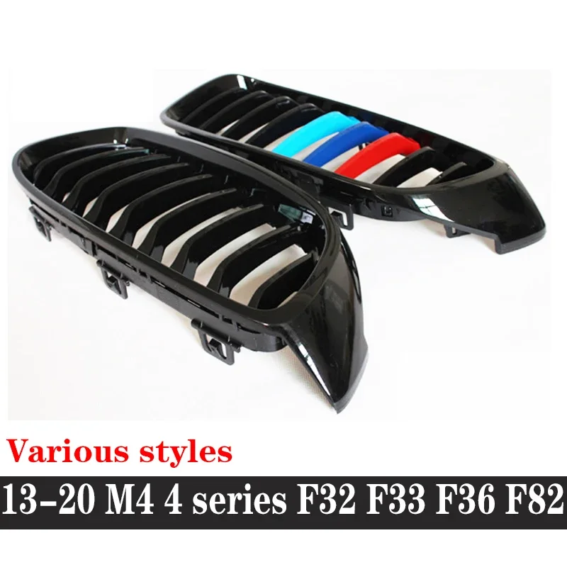 Rejilla de riñón negra brillante ABS para BMW M3 F80 M4 F82 F83 - imagen 4