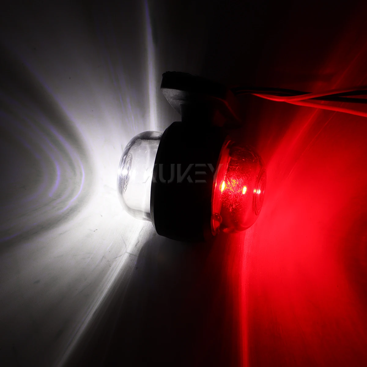 Luces de posición LED laterales rojas y blancas 12V-24V para camión - imagen 3