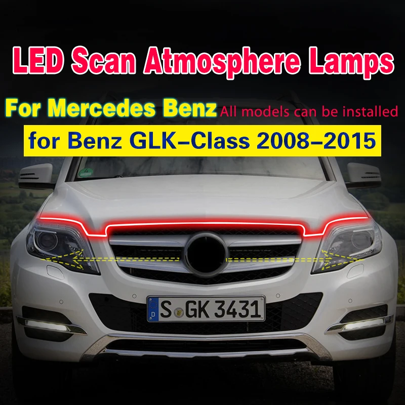 Luz diurna LED DRL 12 V para Mercedes-Benz GLK (2008-2015)