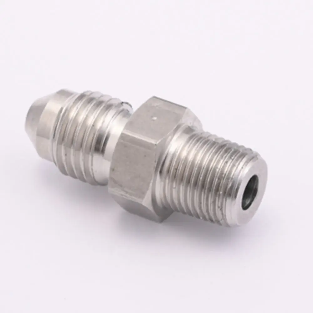 EPMAN Adaptador recto AN4 a NPT acero inoxidable – Tuberías aceite - imagen 3