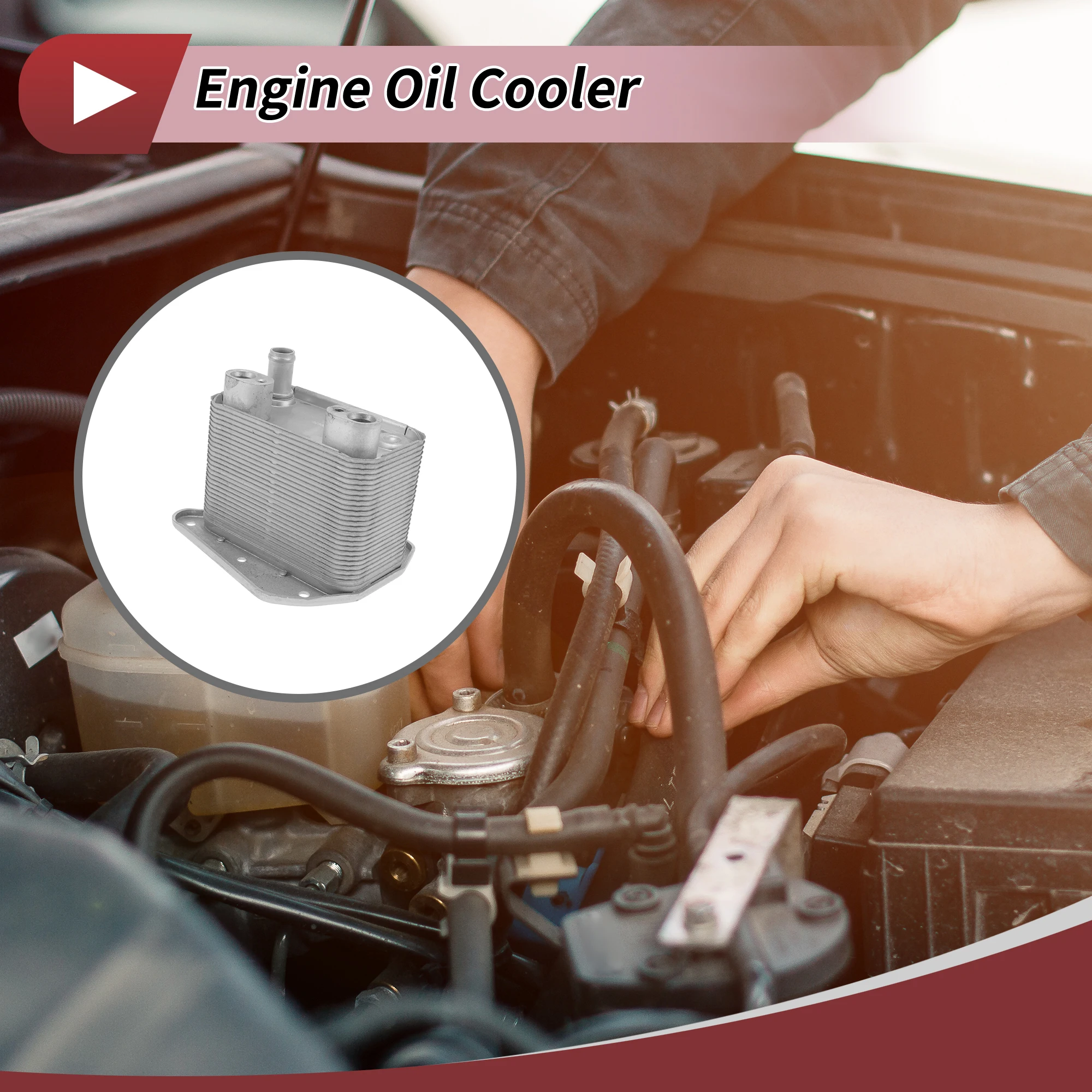 UXCELL Enfriador de aceite Mercedes-Benz Clase E W210 E320 3.2L 99-02 - imagen 2