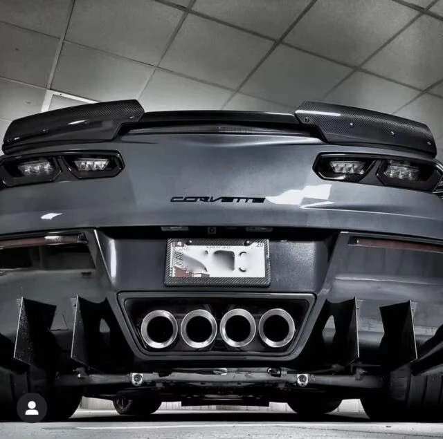 Aleron trasero en fibra de carbono para Corvette C7 Z06/GS Stage 2 - imagen 3