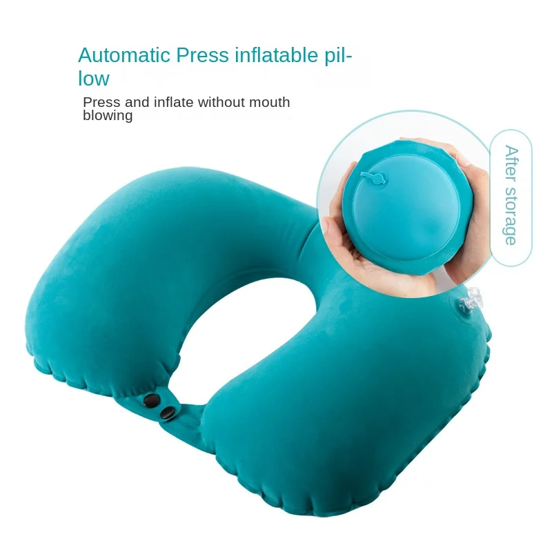 Almohada de viaje para coche en U con funda de felpa suave - imagen 4