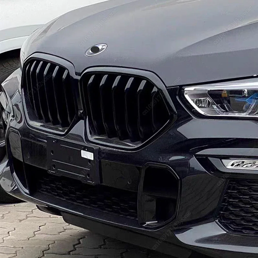 Parrilla riñón negra brillante BMW X6 F96 G06 2019-2023 - imagen 3