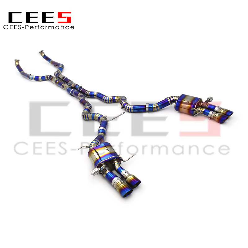 Escape cat-back CEES SS304 con válvulas – BMW M6 4.4 V8 - imagen 4
