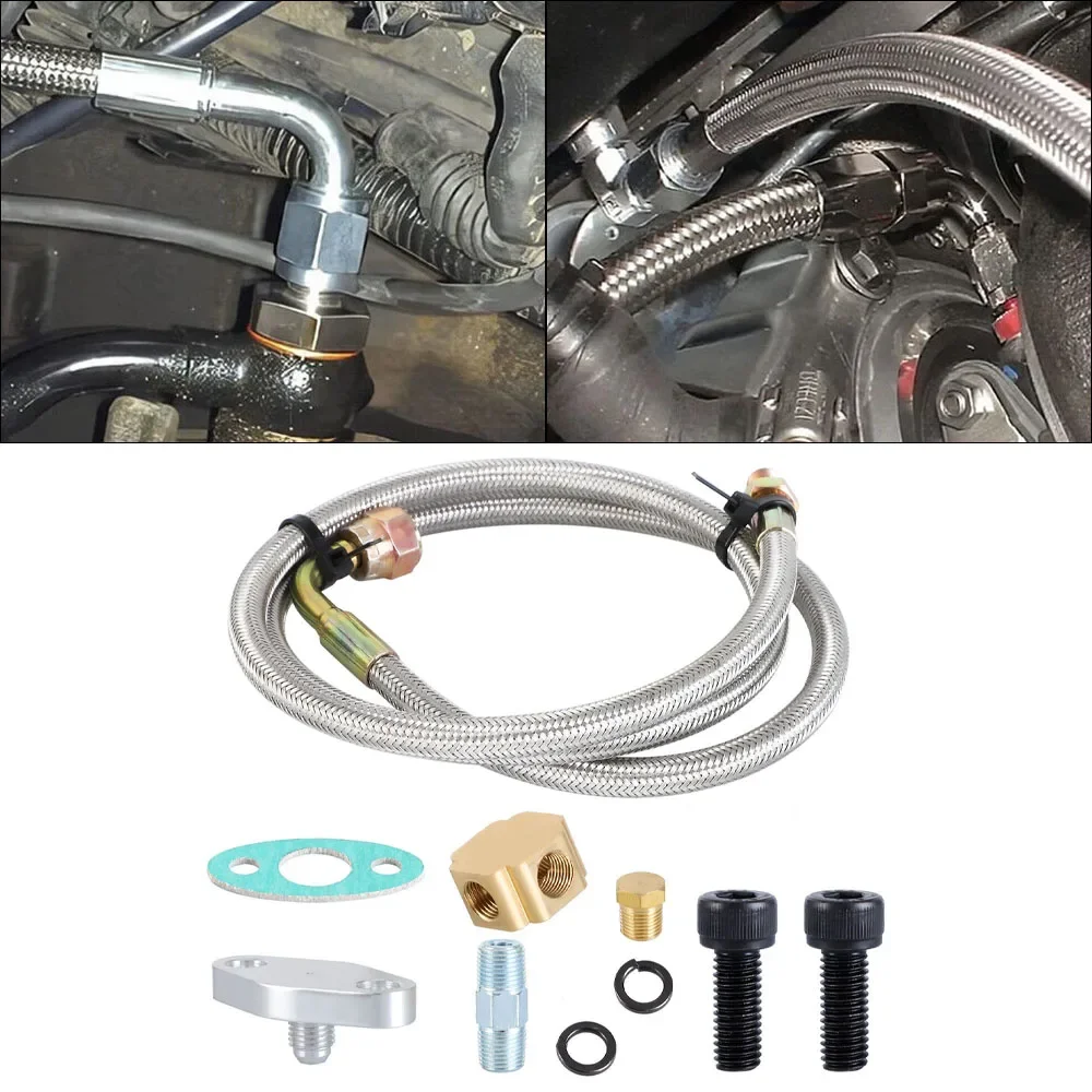 Kit de línea de alimentación de aceite para turbos T3, T4, T60, T61 y T70 - imagen 2