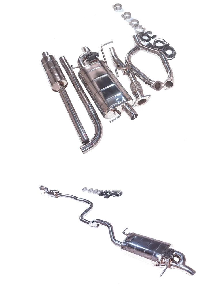 Conjunto de escape ajustable preparado para su instalación en Nissan Sentra