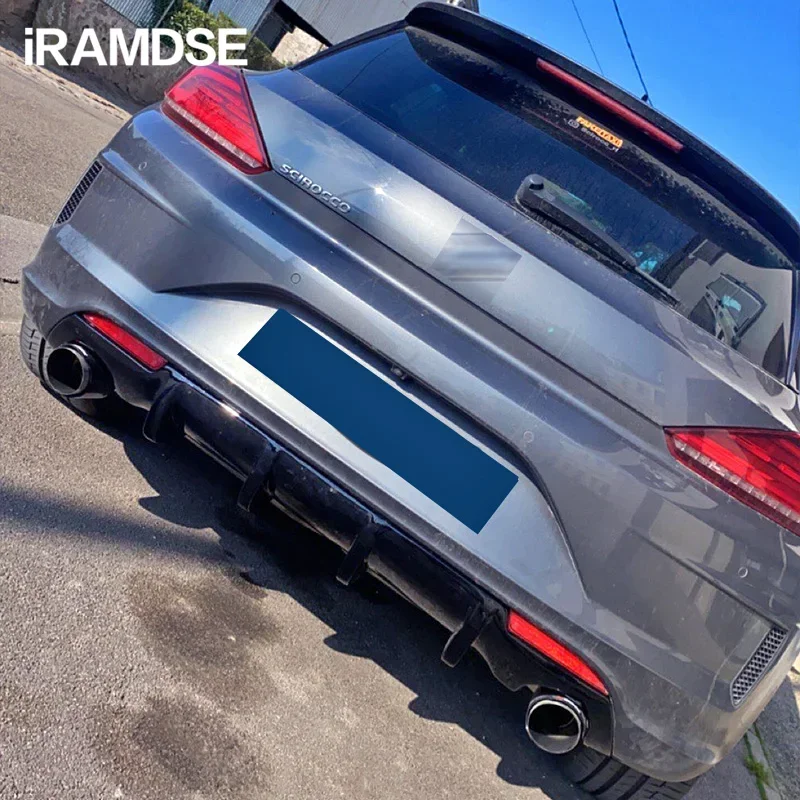 Kit difusor trasero VW Scirocco R 2009-2014 negro brillante para tuning - imagen 3