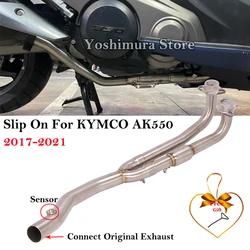 Escape Slip-On para KYMCO AK 550 2017-2021 con tubo de enlace