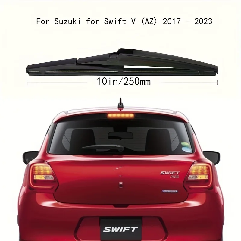 Escobilla de limpiaparabrisas trasero de 10 "para Suzuki Swift V (AZ), cepillo de lluvia para puerta trasera de coche, 2017 - 2023 - imagen 3