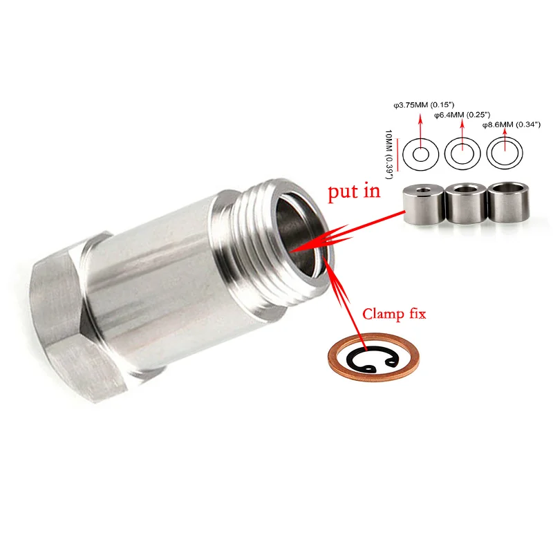 Espaciador sonda lambda universal acero inoxidable M18x1.5 - imagen 2