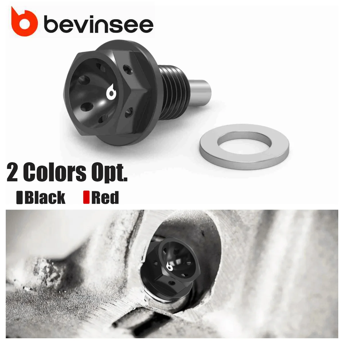 BEVINSEE tapón magnético de cárter M12x1,5 para BMW y MINI