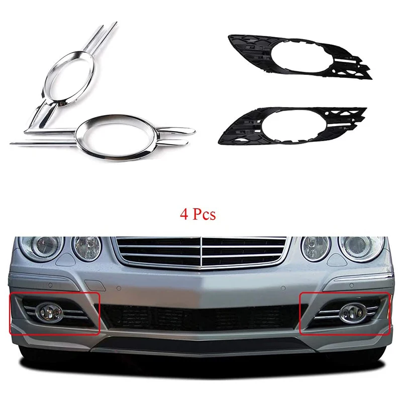 Parrilla antiniebla cromada A2118851174 – Mercedes Clase E W211 - imagen 3