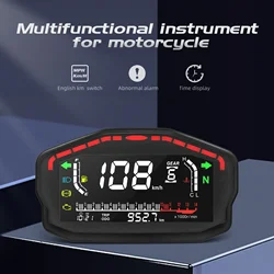 Velocímetro digital universal para moto, odómetro retroiluminado