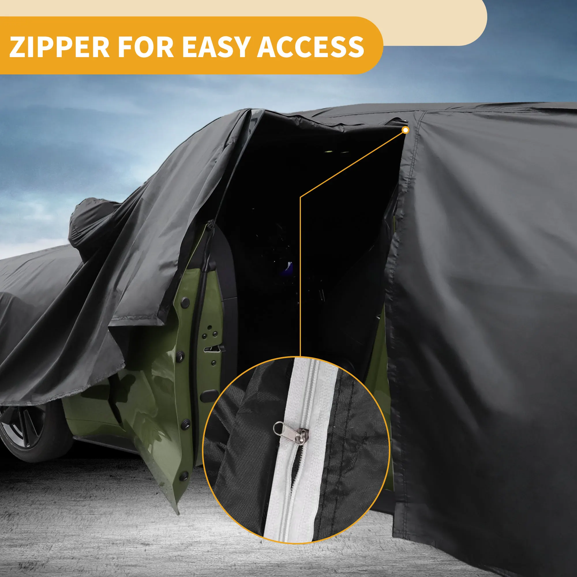Funda impermeable UXCELL para Jeep Wrangler 4DR – protección todo clima - imagen 4